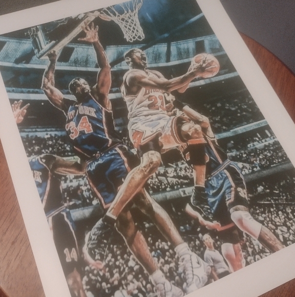 MICHAEL JORDAN 8.5x11 BULLS 1988 VINTAGE SLAM DUNK CONTEST PLUS 5 OTHER POSTERS! - Picture 9 of 16